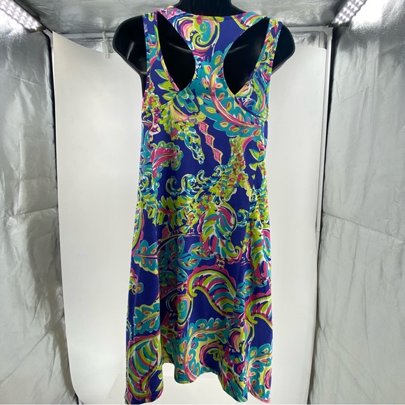 Lilly Pulitzer  Monterey Toucan Play Multi Racer Back Tank Swing Dress Size S - Picture 4 of 6